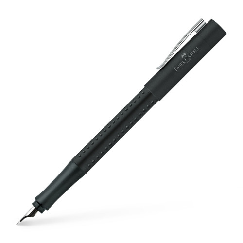 Ручка пір'яна Faber-Castell GRIP 2011 корпус чорний, перо F, 140908