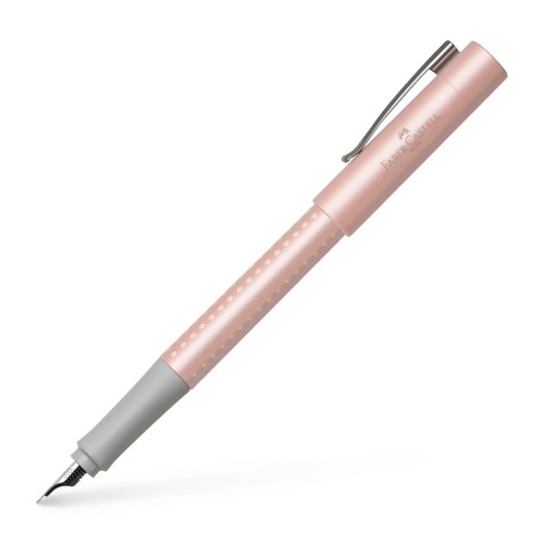 Ручка пір'яна Faber-Castell GRIP 2011 Pearl Rose Edition, корпус рожевий пастельний, перо F (0.5 мм), 140988