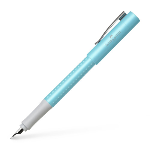 Ручка перьевая Faber-Castell GRIP 2011 Pearl Edition Turquoise, корпус бирюзовый, перо F (0.5 мм) 140989