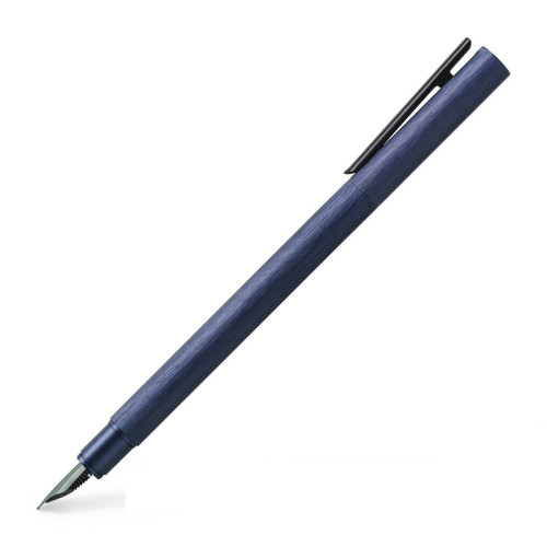 Ручка перьевая Faber-Castell NEO Slim Aluminium Dark Blue, цвет корпуса темно-синий, перо F, 146161