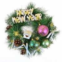 Вінок Novogod‘ko HAPPY NEW YEAR d-15 см