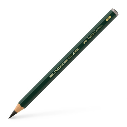 Утолщенный чернографитный карандаш Faber-Castell CASTELL 9000 Jumbo 8B, 119308