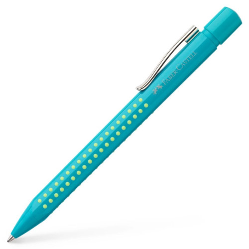 Ручка шариковая автоматическая Faber-Castell Grip 2010 корпус бирюзовый, стержень синий М (0.7 мм) 243903