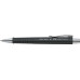 Ручка шариковая Faber-Castell POLY BALL M автоматическая синяя 0.7 мм, черный каучуковый корпус, 241199