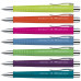 Ручка шариковая Faber-Castell POLY BALL ХВ автоматическая, синяя, салатовый каучуковый корпус, 1,0 мм, 241164