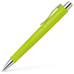 Ручка шариковая Faber-Castell POLY BALL ХВ автоматическая, синяя, салатовый каучуковый корпус, 1,0 мм, 241164