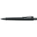 Ручка шариковая Faber-Castell POLY BALL ХВ автоматическая, синяя, черный каучуковый корпус, 1,0 мм, 241190