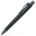 Ручка шариковая Faber-Castell POLY BALL ХВ автоматическая, синяя, черный каучуковый корпус, 1,0 мм, 241190