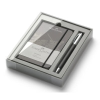 Подарочный набор Faber-Castell Ambition Precious Resin, шариковая ручка + блокнот А6, 149623