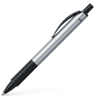 Ручка кулькова Faber-Castell Basic Ballpoint Pen Silver, алюмінієвий корпус, 143411