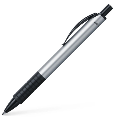 Ручка шариковая Faber-Castell Basic Ballpoint Pen Silver, корпус алюминиевый, 143411