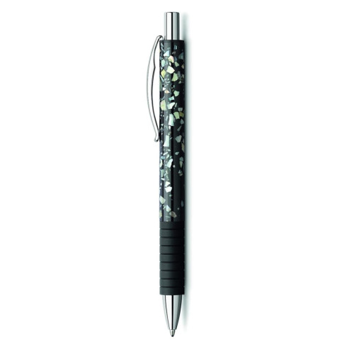 Ручка шариковая Faber-Castell Basic Pen Mother of Pearl, корпус черный с перламутровыми вкраплениями, 148871