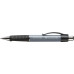 Ручка кулькова Faber-Castell Grip Stone Plus Grey, автомат. з каучуковим грип, корпус сірий, 140789