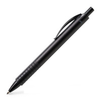 Ручка шариковая Faber-Castell Basic Ballpoint Pen Black, корпус алюминиевый черного цвета, 143499