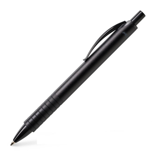 Ручка шариковая Faber-Castell Basic Ballpoint Pen Black, корпус алюминиевый черного цвета, 143499