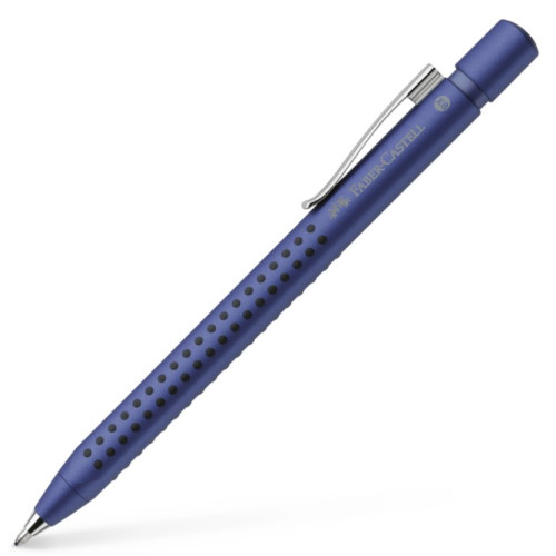 Ручка шариковая автоматическая Faber-Castell Grip 2011 ХВ (1 мм) корпус синий металлик, 144153