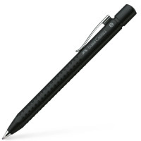 Ручка кулькова автоматична Faber-Castell Grip 2011 корпус матовий чорний, стрижень синій XB (1 мм), 144187