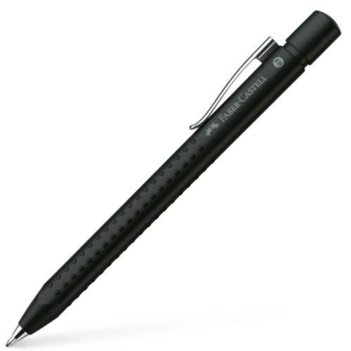 Ручка шариковая автоматическая Faber-Castell Grip 2011 корпус матовый черный, стержень синий XB (1 мм) 144187