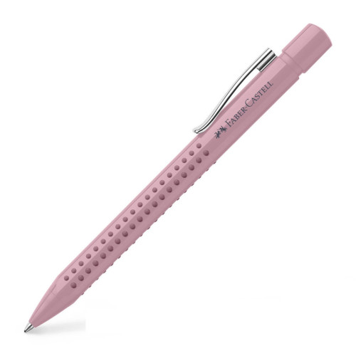 Ручка шариковая автоматическая Faber-Castell Grip 2010, корпус пудровый розовый, стержень синий М, 243907