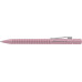 Ручка шариковая автоматическая Faber-Castell Grip 2010, корпус пудровый розовый, стержень синий М, 243907