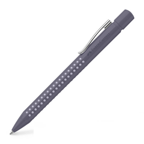 Ручка шариковая автоматическая Faber-Castell Grip 2010, корпус серый, стержень синий М (0.7 мм) 243909