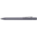 Ручка кулькова автоматична Faber-Castell Grip 2010, корпус сірий, стрижень синій М (0.7 мм), 243909