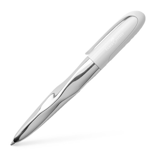 Кулькова ручка Faber-Castell N ICE Pen білий / хром, 149505
