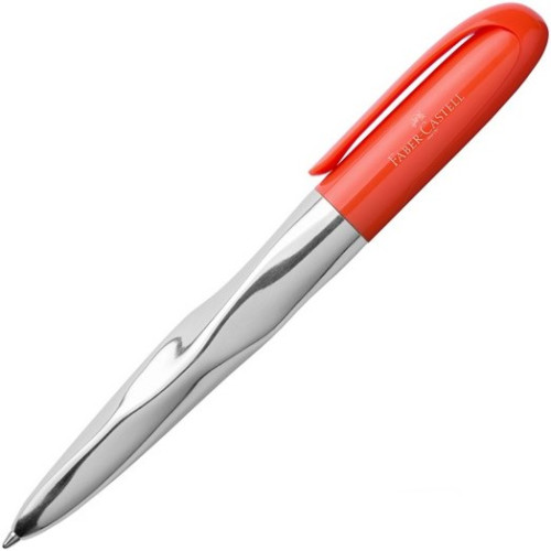 Кулькова ручка Faber-Castell N ICE Pen кораловий / хром, 149506
