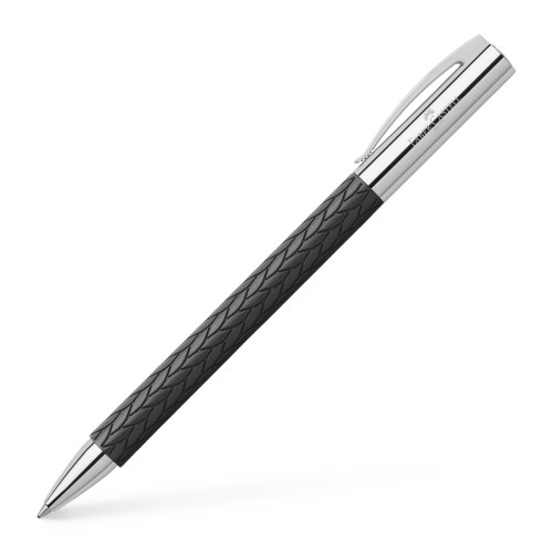 Кулькова ручка Faber-Castell Ambition 3D Leaves, колір корпусу чорний, 146065