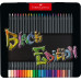 Карандаши цветные Faber-Castell Black Edition colour pencils 24 цв. черное дерево, метал. коробка, 116425