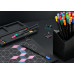 Олівці кольорові Faber-Castell Black Edition colour pencils 36 кольорів тригранні чорне дерево, металева коробка, 116437