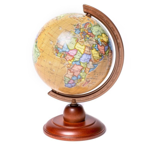Мини Глобус Glowala 110 мм с политической картой мира