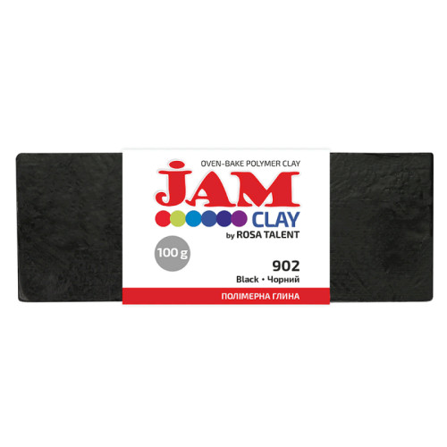 Пластика Jam Clay, Чорний, 100г, ROSA TALENT (50100902)