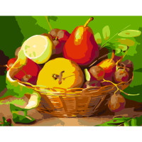 Набір-стандарт картина за номерами „Фрукти у кошику“ 35х45см ROSA START