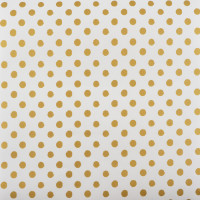 Лист крафт бумаги с рисунком Золотой горошек 30х30 см