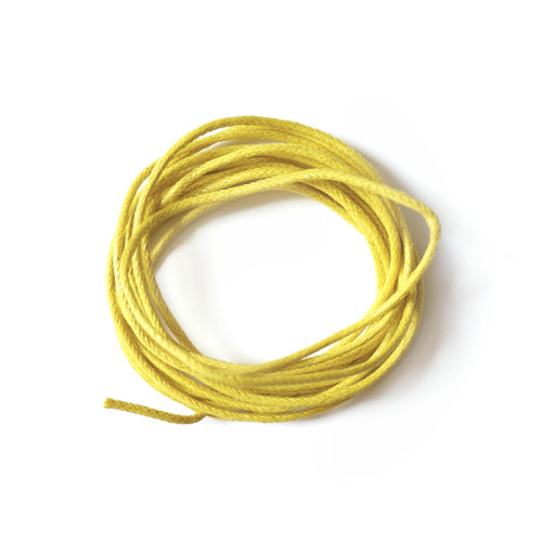 Вощеный шнур, Цвет Желтый - 2 мм