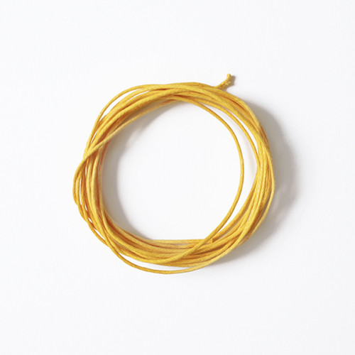 Вощений шнур Жовтий 1 мм
