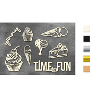 Набір чіпбордів Candy shop, Чорний