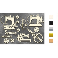 Набір чіпбордів Швейні машинки, Золото