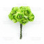 Набір маленьких квітів, Букетик троянд, Зелені 12 шт