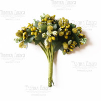 Набір декоративних гілочок Оливкові 12 шт