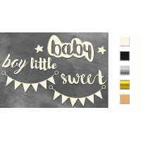 Набір чіпбордів Sweet baby boy 3 Молочний