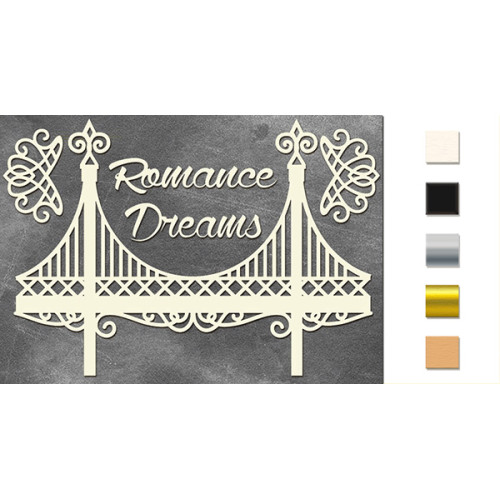 Набор чипбордов Romance dreams Серебряный