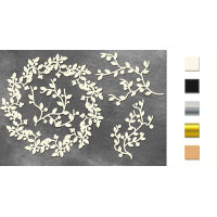 Набір чіпбордів Вінок та гілочки Молочний