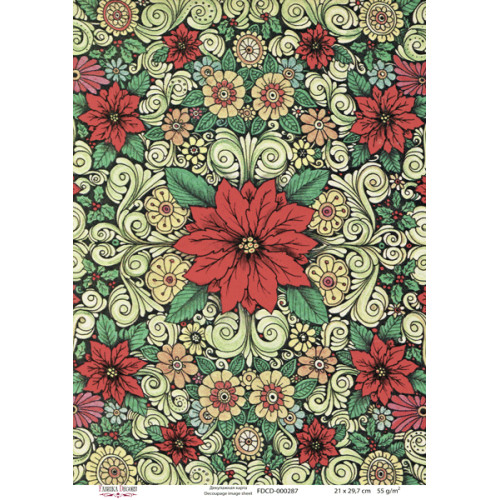 Декупажная карта №0287, 21 см x 29,7 см