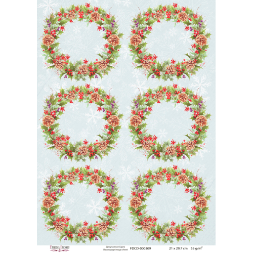 Декупажная карта №0309, 21 см x 29,7 см