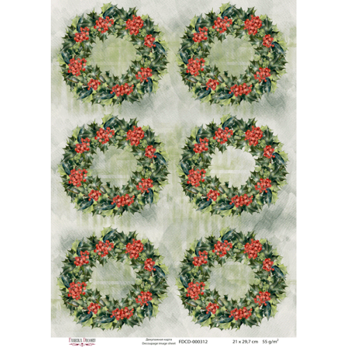 Декупажная карта №0312, 21 см x 29,7 см