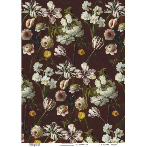 Декупажная карта №0322, 21 см x 29,7 см