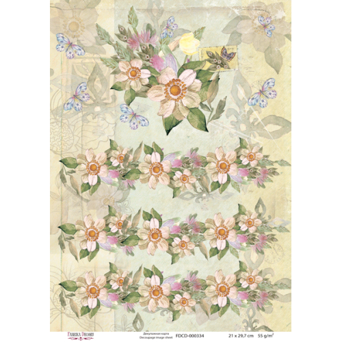 Декупажная карта №0334, 21 см x 29,7 см