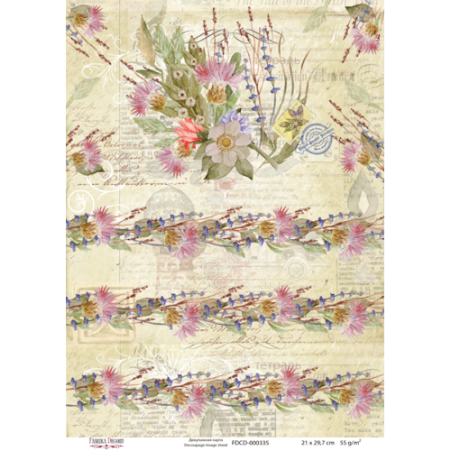 Декупажная карта №0335, 21 см x 29,7 см